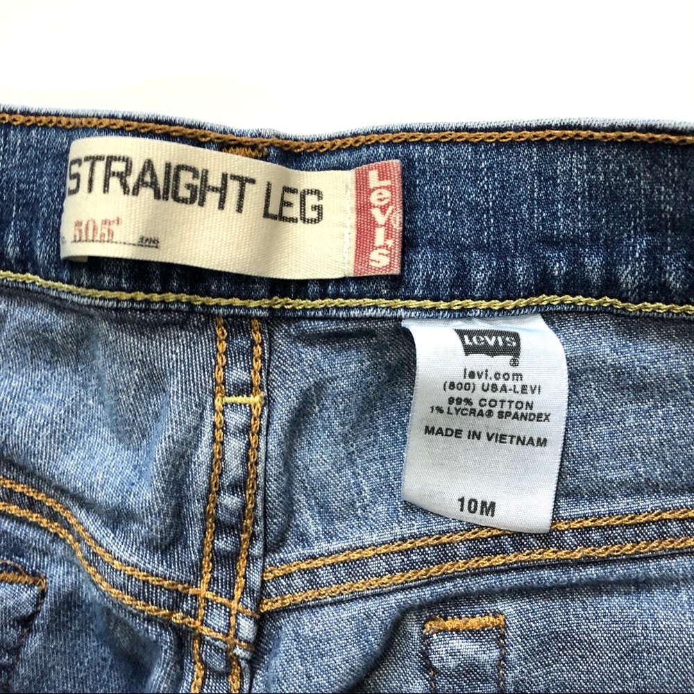 Levi’s 505 Mid Rise Stretch Straight Leg Jeans - Picture 5 of 8
